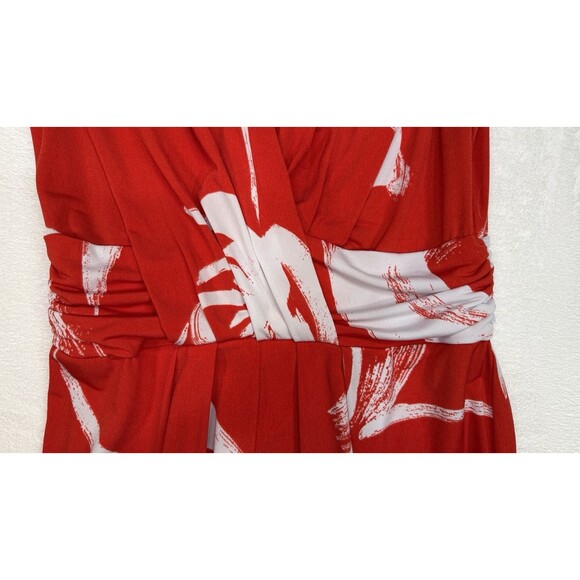 Bisou Bisou Michele Bohbot Women's Red And White Dress Size 8 - Picture 5 of 8